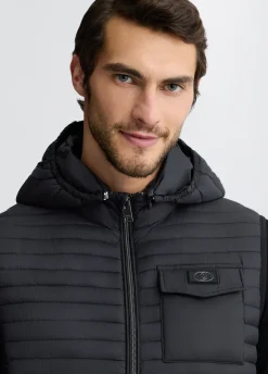 Liu Jo Chaleco con capucha desmontable-Hombre Prendas De Abrigo