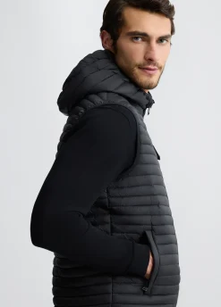 Liu Jo Chaleco con capucha desmontable-Hombre Prendas De Abrigo