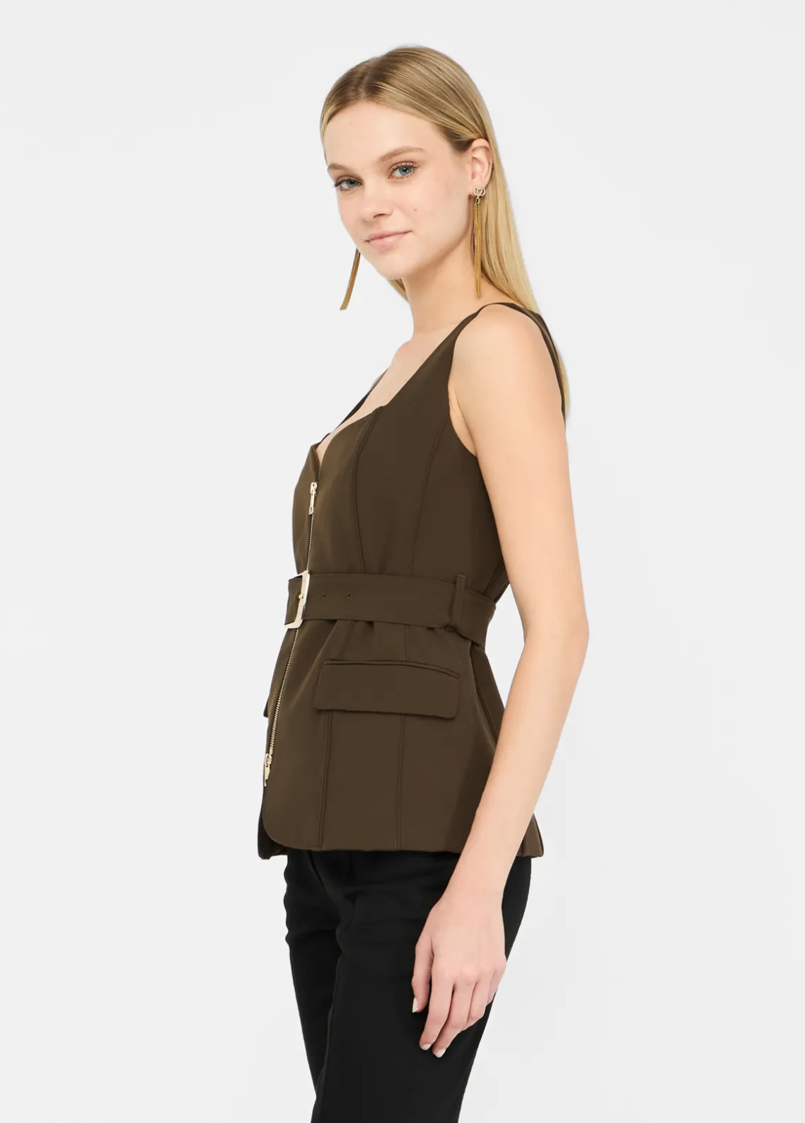 Liu Jo Chaleco con cremallera-Mujer Chaquetas