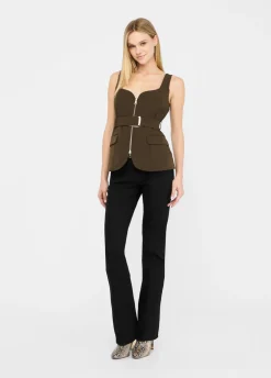 Liu Jo Chaleco con cremallera-Mujer Chaquetas
