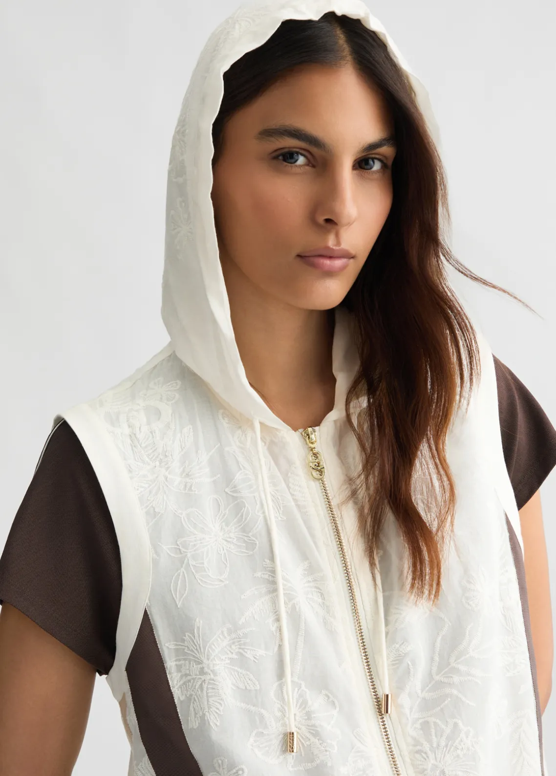 Liu Jo Chaleco de algodón con bordados-Mujer Ropa Deportiva|Chaquetas
