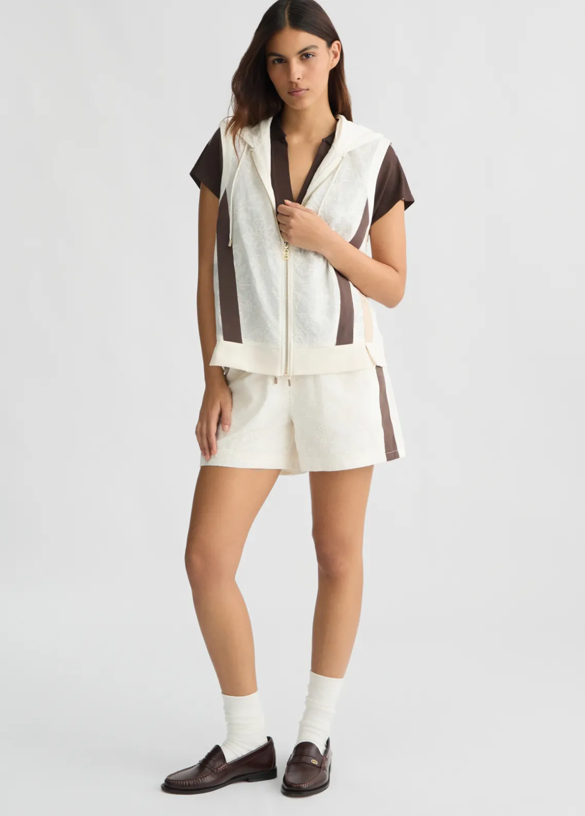 Liu Jo Chaleco de algodón con bordados-Mujer Ropa Deportiva|Chaquetas