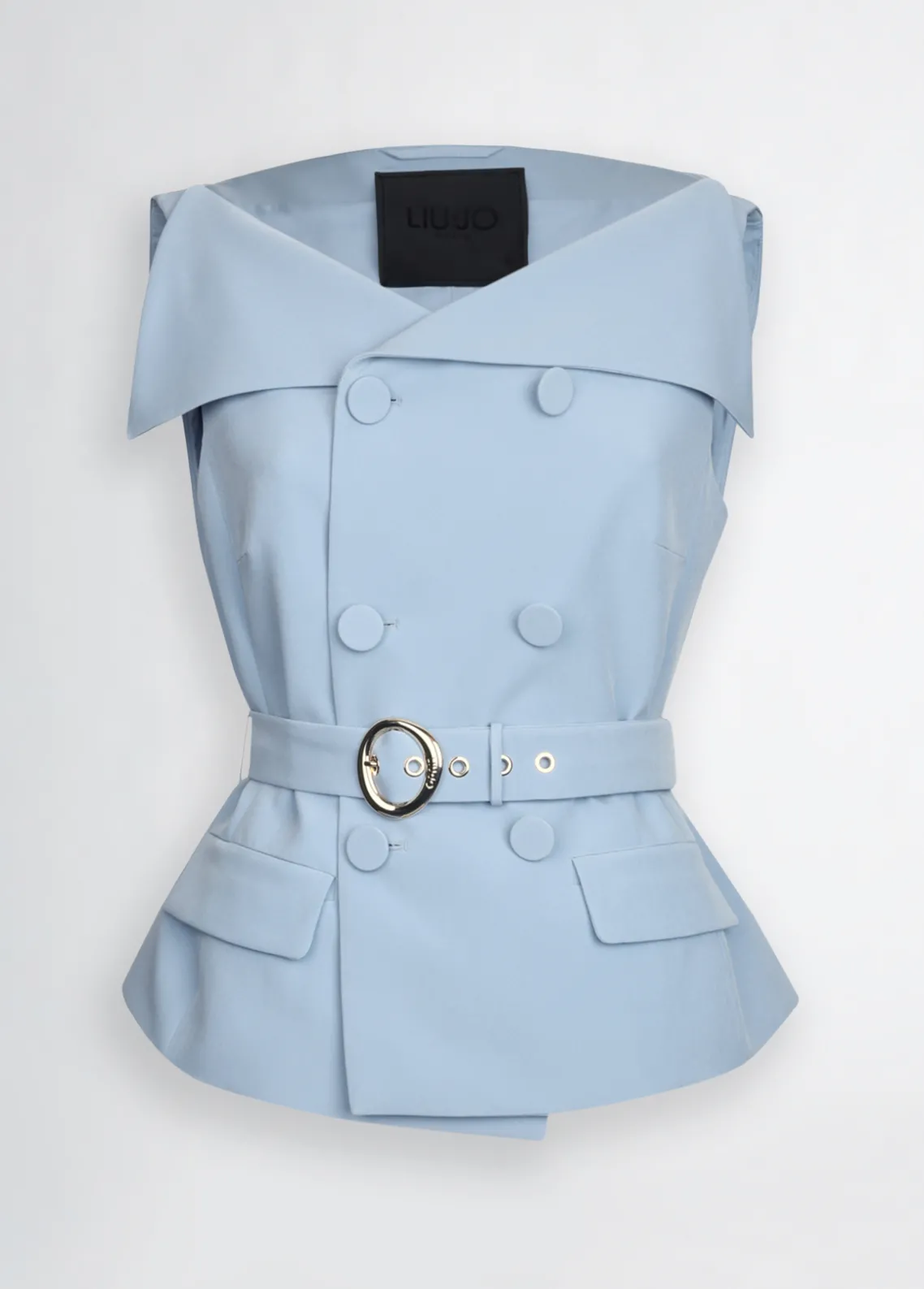 Liu Jo Chaleco de doble botonadura con cinturón-Mujer Chaquetas|Tailleur