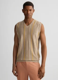 Liu Jo Chaleco de lino y algodón-Hombre Jerséis Y Sudaderas