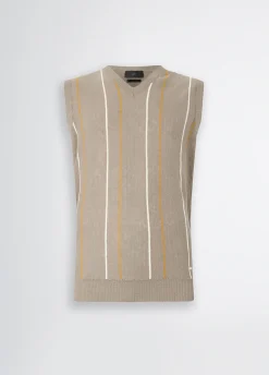 Liu Jo Chaleco de lino y algodón-Hombre Jerséis Y Sudaderas