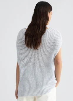 Liu Jo Chaleco de mohair con lentejuelas-Mujer Cárdigans Y Jerséis