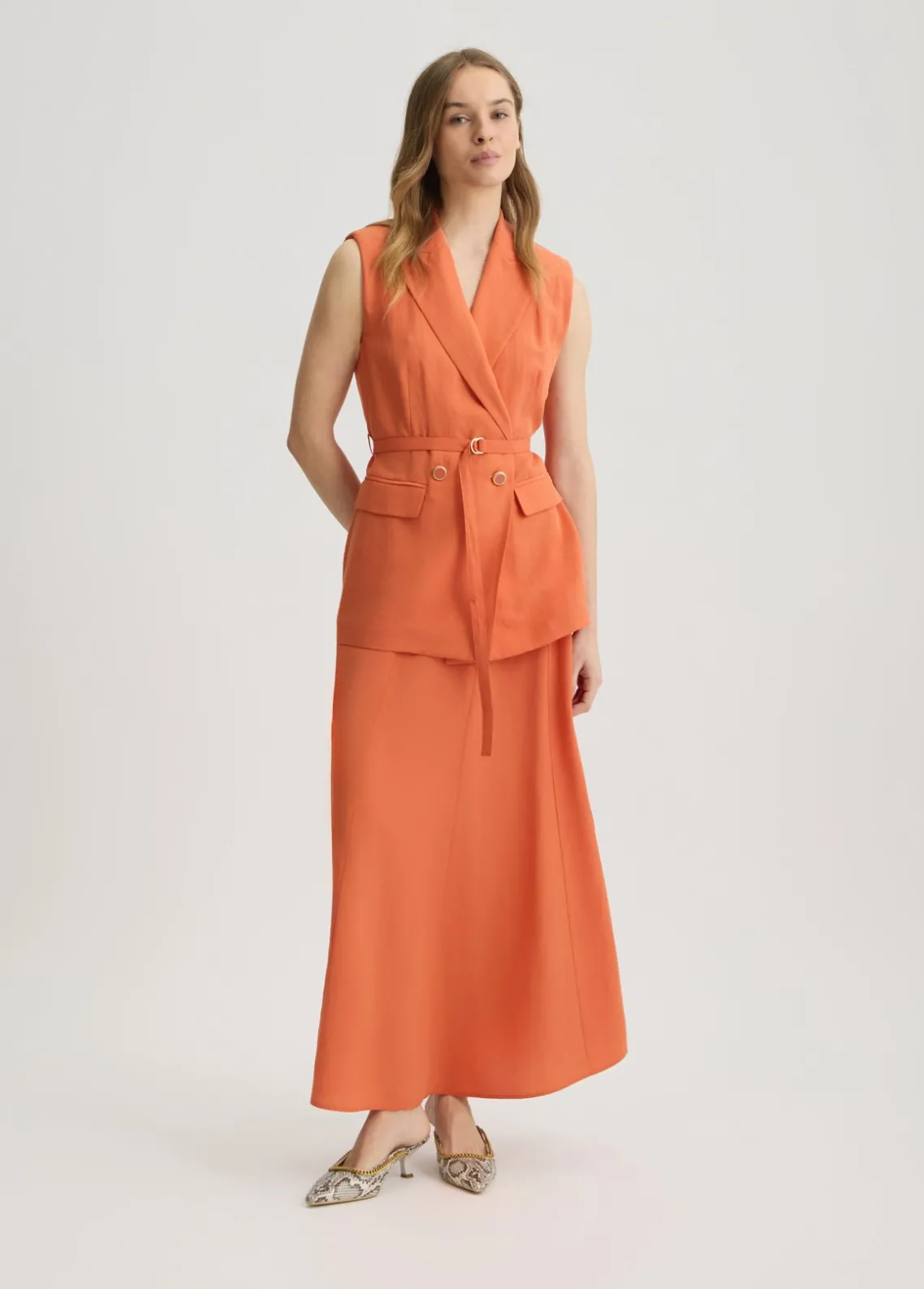 Liu Jo Chaleco en mezcla de lino-Mujer Chaquetas|Tailleur
