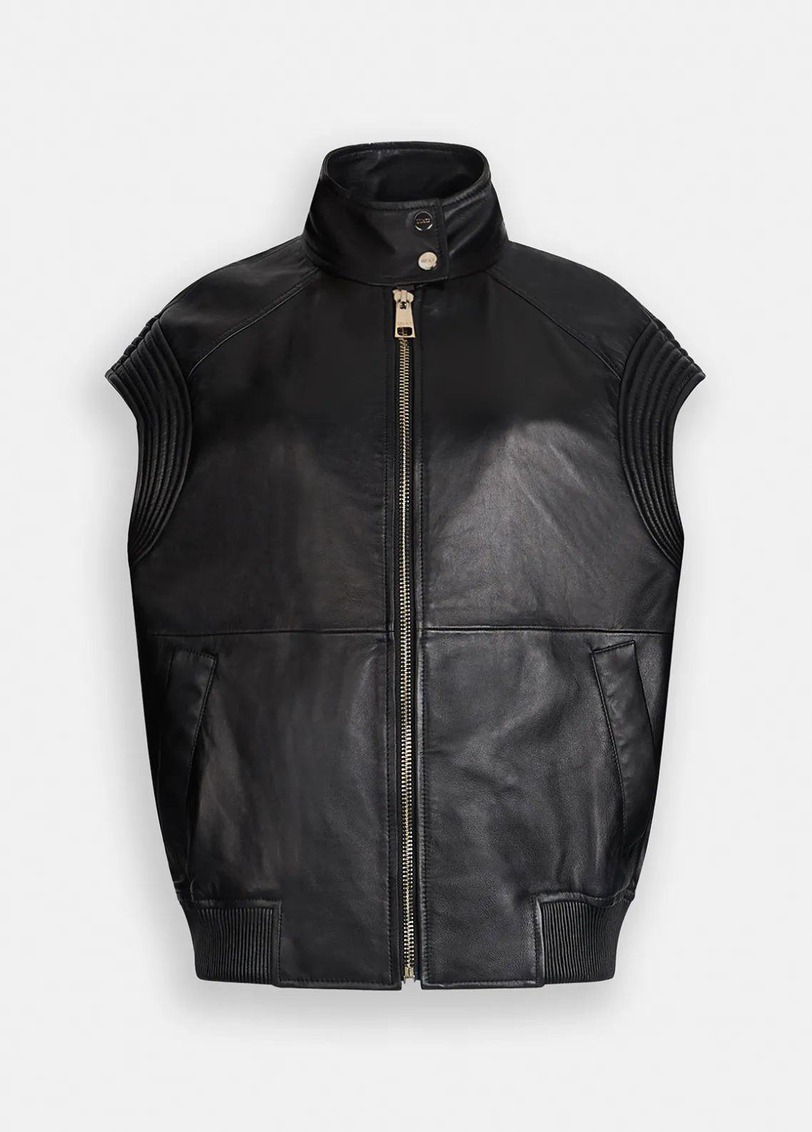 Liu Jo Chaleco oversize de piel-Mujer Chaquetas