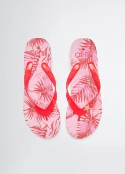 Liu Jo Chancla con estampado de palmeras-Mujer Mocasines|Moda Baño