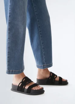 Liu Jo Chanclas con logotipo grande-Mujer Mocasines