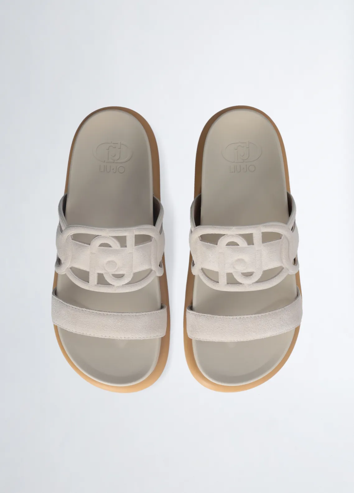 Liu Jo Chanclas con logotipo grande-Mujer Mocasines