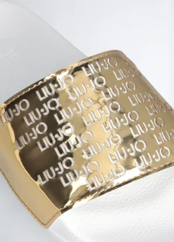Liu Jo Chanclas con logotipos-Mujer Mocasines