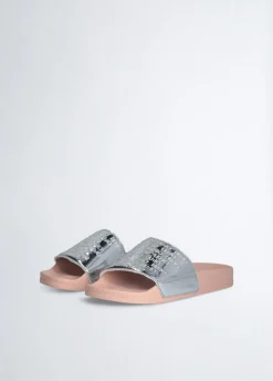 Liu Jo Chanclas con logotipos-Mujer Mocasines