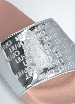 Liu Jo Chanclas con logotipos-Mujer Mocasines