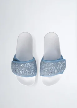 Liu Jo Chanclas de denim con plataforma y strass-Mujer Mocasines