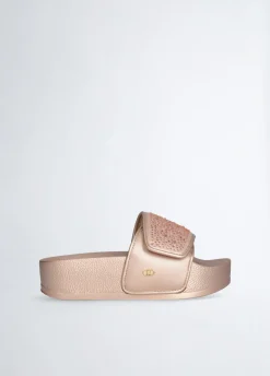 Liu Jo Chanclas de plataforma con strass-Mujer Mocasines