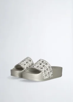 Liu Jo Chanclas de plataforma con efecto laminado-Mujer Mocasines
