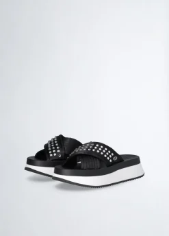 Liu Jo Chanclas de plataforma con tachuelas decorativas-Mujer Mocasines