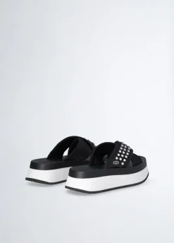 Liu Jo Chanclas de plataforma con tachuelas decorativas-Mujer Mocasines