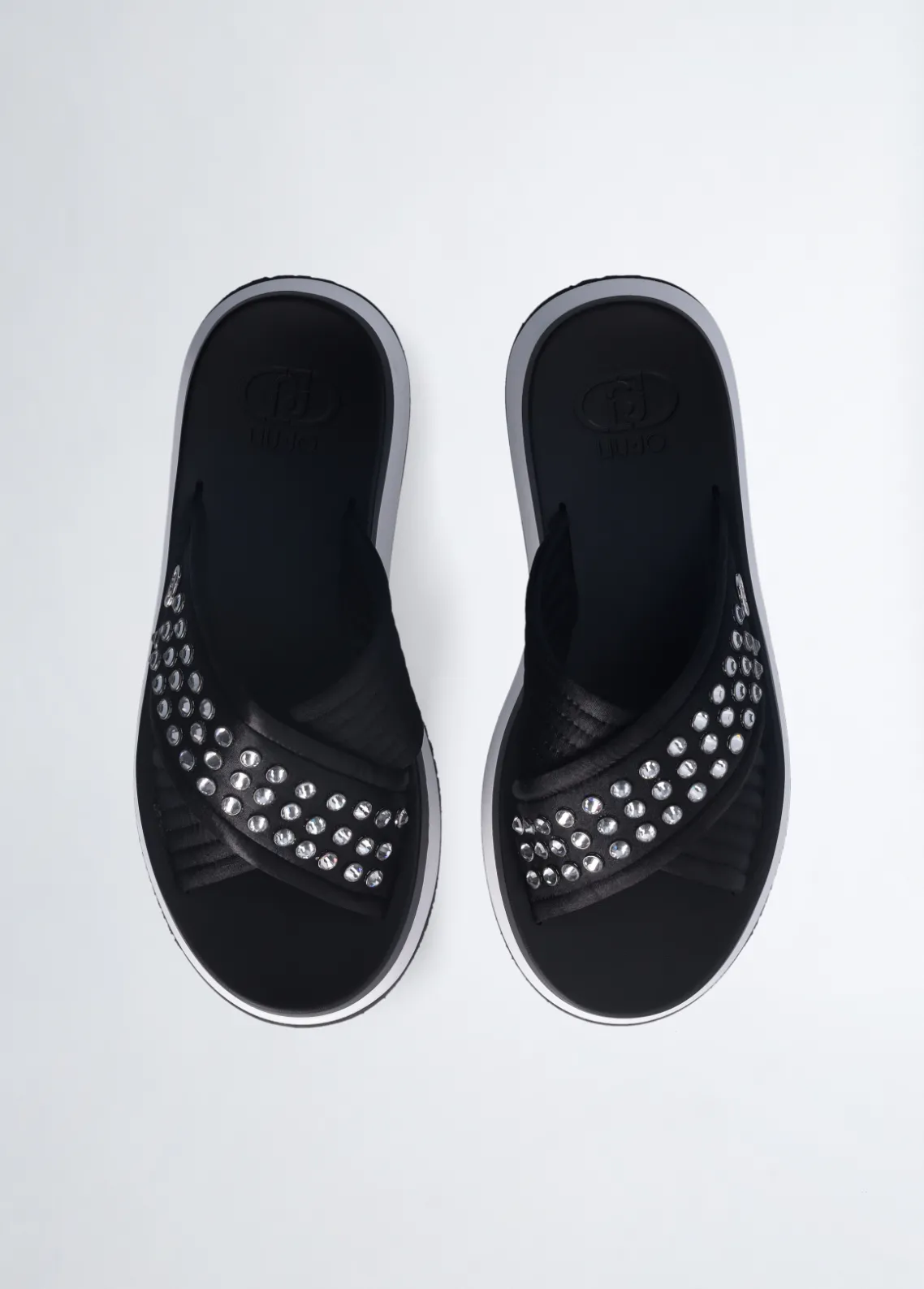 Liu Jo Chanclas de plataforma con tachuelas decorativas-Mujer Mocasines