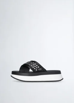 Liu Jo Chanclas de plataforma con tachuelas decorativas-Mujer Mocasines