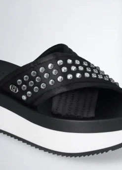 Liu Jo Chanclas de plataforma con tachuelas decorativas-Mujer Mocasines