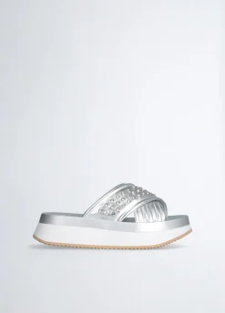 Liu Jo Chanclas de forma con tachuelas decorativas-Mujer Mocasines