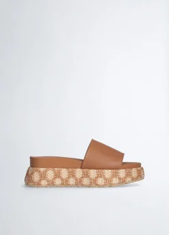 Liu Jo Chanclas de rafia con plataforma-Mujer Mocasines