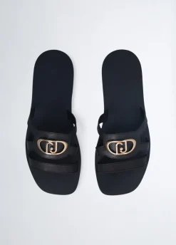 Liu Jo Chanclas planas con logotipo-Mujer Mocasines|Sandalias