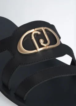 Liu Jo Chanclas planas con logotipo-Mujer Mocasines|Sandalias
