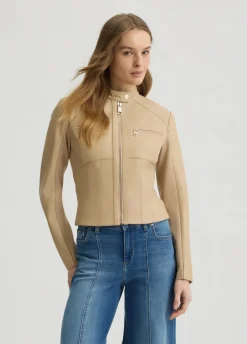 Liu Jo Chaqueta biker de cuero-Mujer Chaquetas