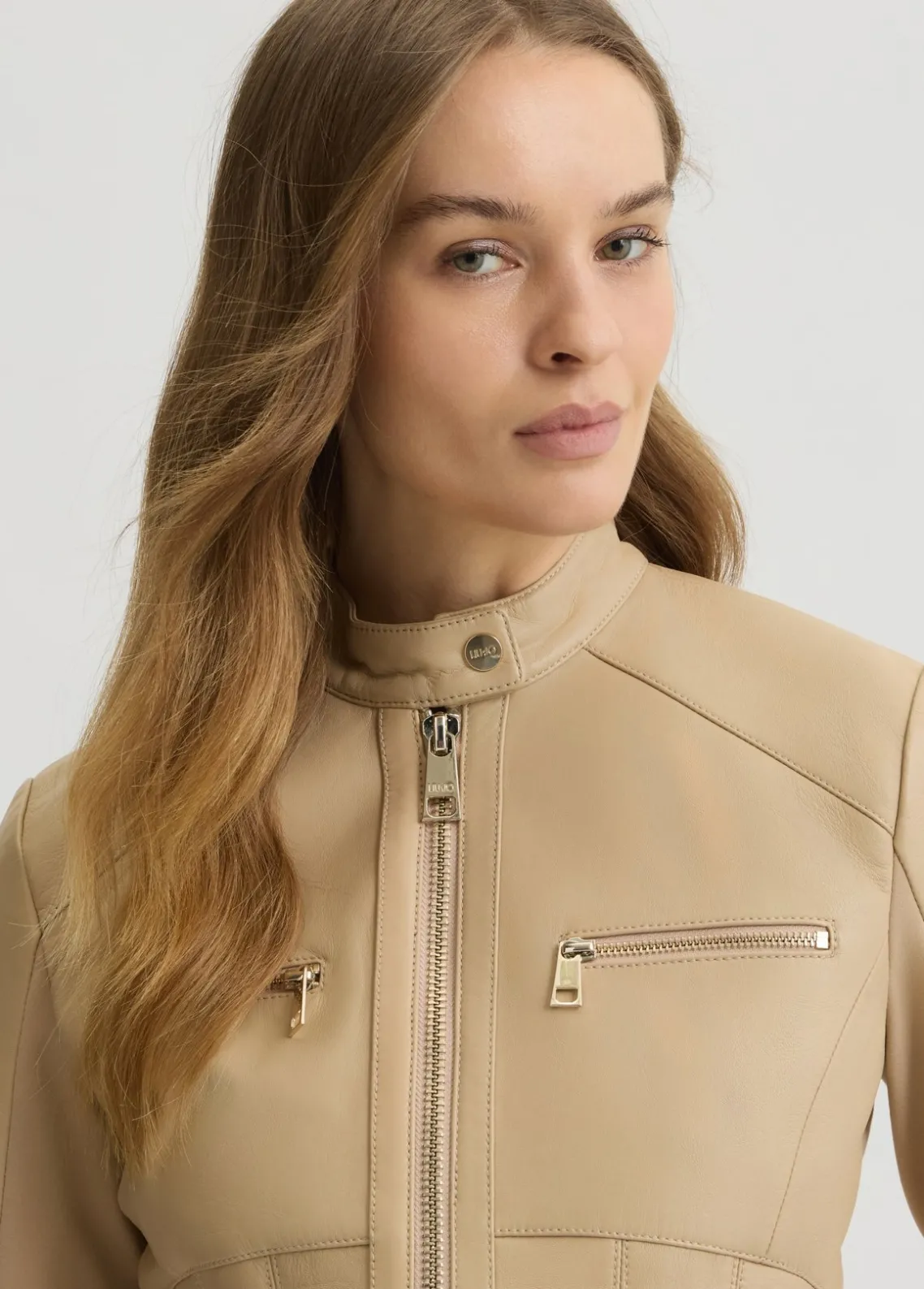 Liu Jo Chaqueta biker de cuero-Mujer Chaquetas