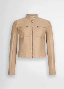 Liu Jo Chaqueta biker de cuero-Mujer Chaquetas