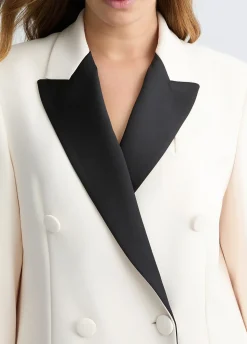 Liu Jo Chaqueta blanca de doble botonadura-Mujer Chaquetas|Tailleur