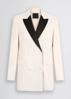 Liu Jo Chaqueta blanca de doble botonadura-Mujer Chaquetas|Tailleur