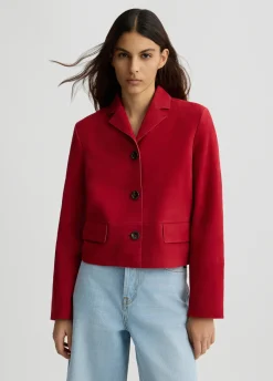 Liu Jo Chaqueta boxy de ante-Mujer Chaquetas