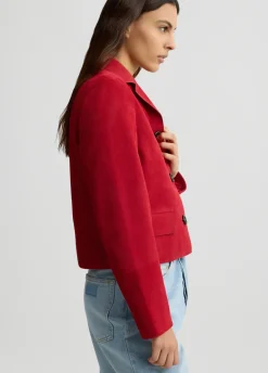 Liu Jo Chaqueta boxy de ante-Mujer Chaquetas