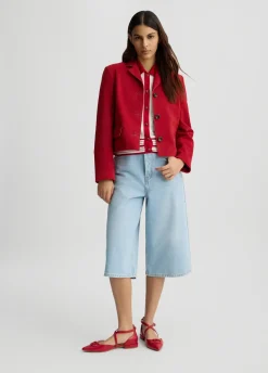 Liu Jo Chaqueta boxy de ante-Mujer Chaquetas