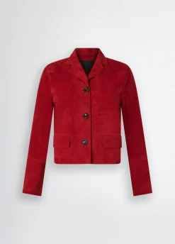 Liu Jo Chaqueta boxy de ante-Mujer Chaquetas