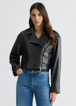 Liu Jo Chaqueta corta modelo motero-Mujer Chaquetas