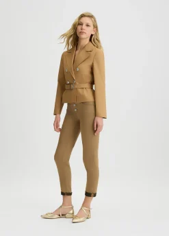 Liu Jo Chaqueta de algodón con cinturón-Mujer Abrigos Y Chalecos