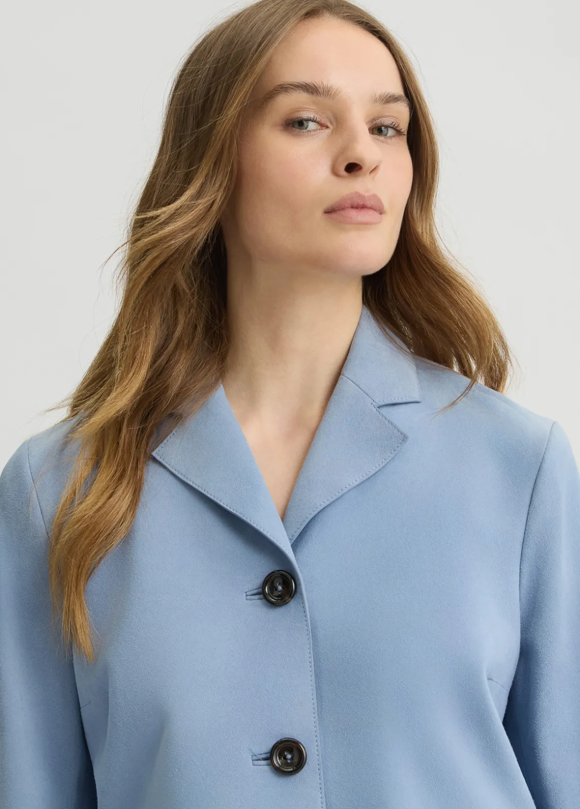 Liu Jo Chaqueta de ante con corte cuadrado-Mujer Chaquetas