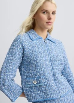 Liu Jo Chaqueta de bouclé-Mujer Cárdigans Y Jerséis|Chaquetas