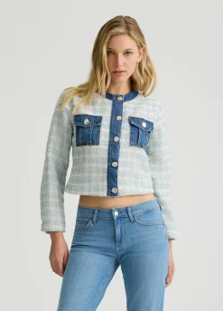 Liu Jo Chaqueta de denim bouclé-Mujer Chaquetas