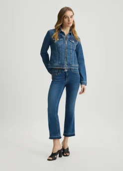 Liu Jo Chaqueta de denim con cremallera-Mujer Abrigos Y Chalecos|Chaquetas