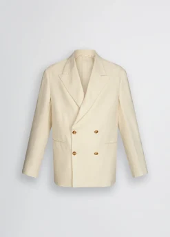 Liu Jo Chaqueta de doble botonadura 100% lino-Hombre Americanas Y Chalecos