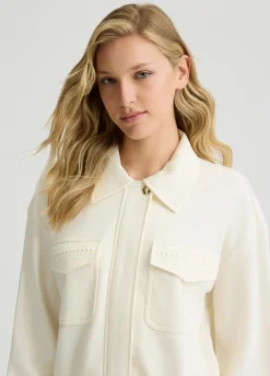 Liu Jo Chaqueta de felpa de algodón-Mujer Ropa Deportiva|Chaquetas