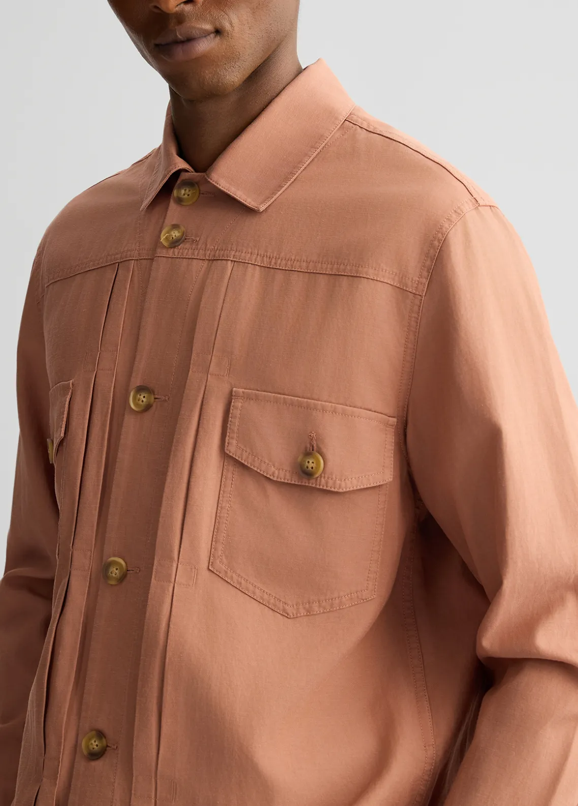Liu Jo Chaqueta de lino y algodón-Hombre Americanas Y Chalecos