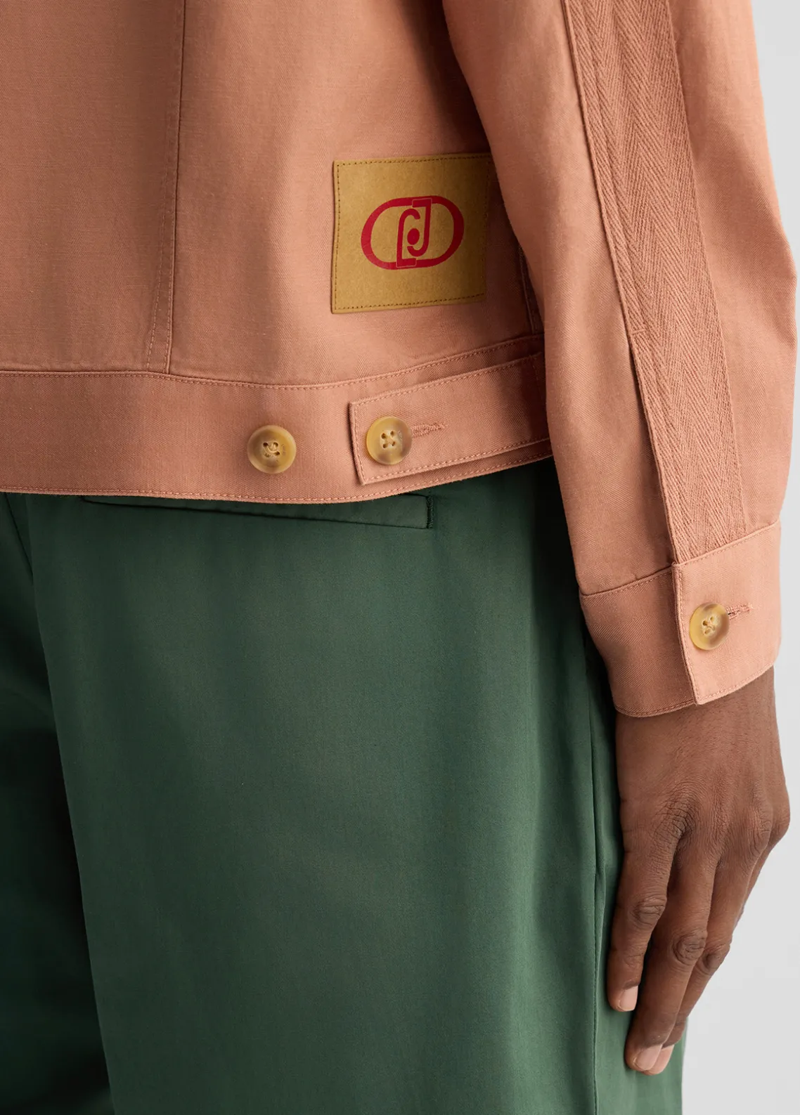 Liu Jo Chaqueta de lino y algodón-Hombre Americanas Y Chalecos