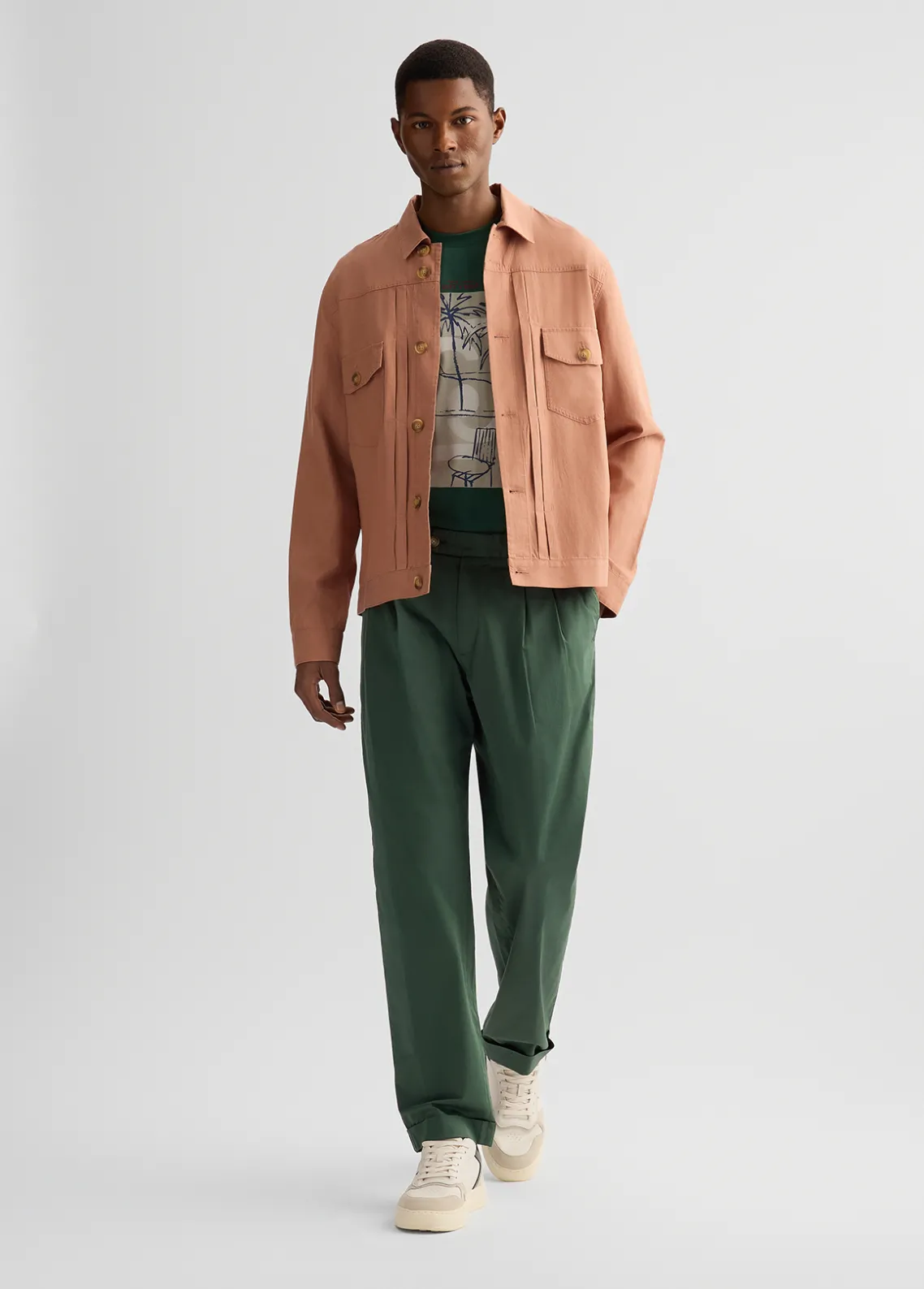 Liu Jo Chaqueta de lino y algodón-Hombre Americanas Y Chalecos